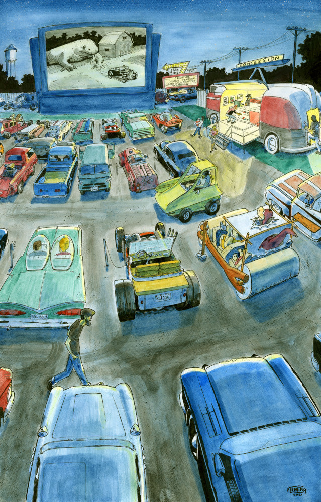 Hot Rod Drive-In (Signed Print)
