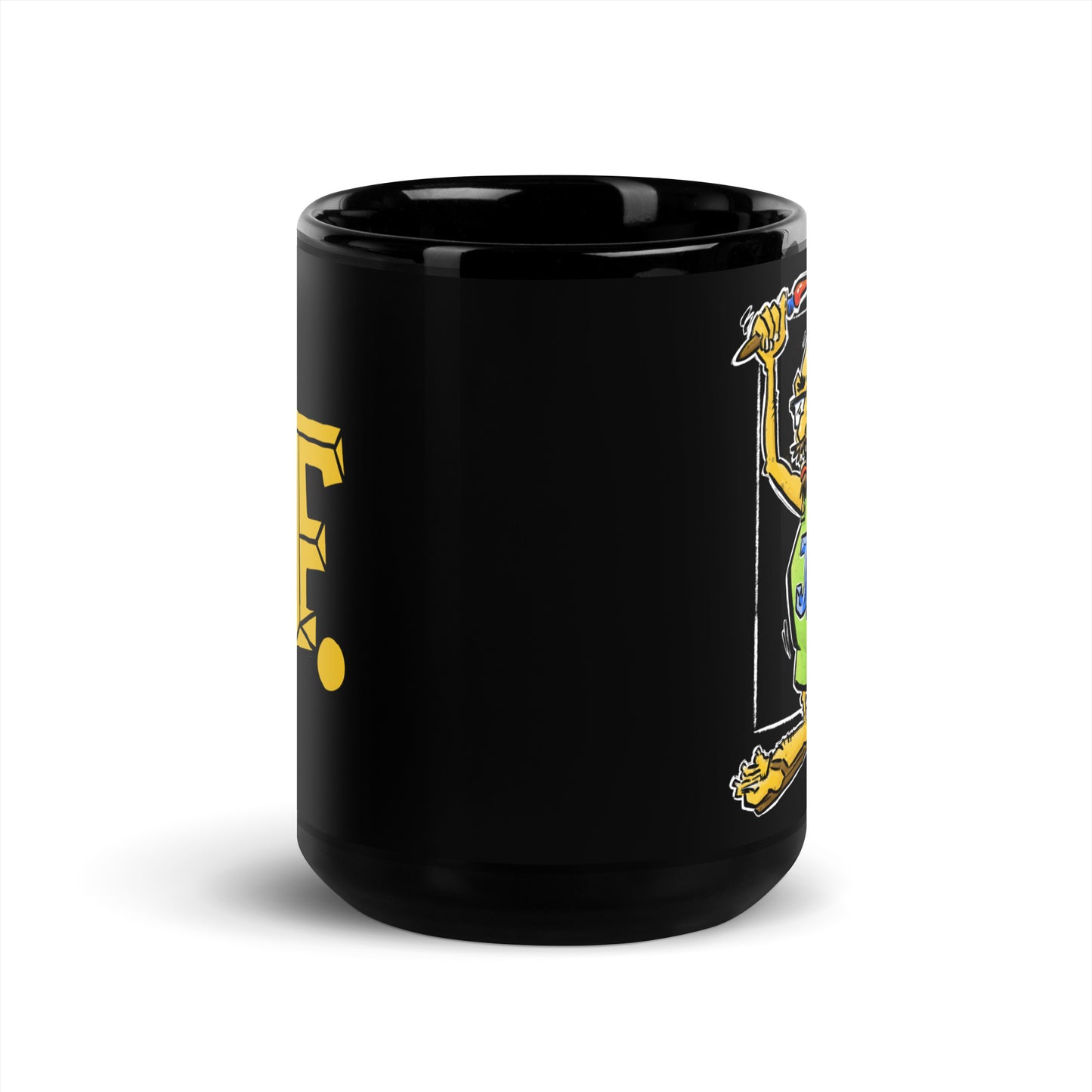 Jack Fink Black Glossy Mug