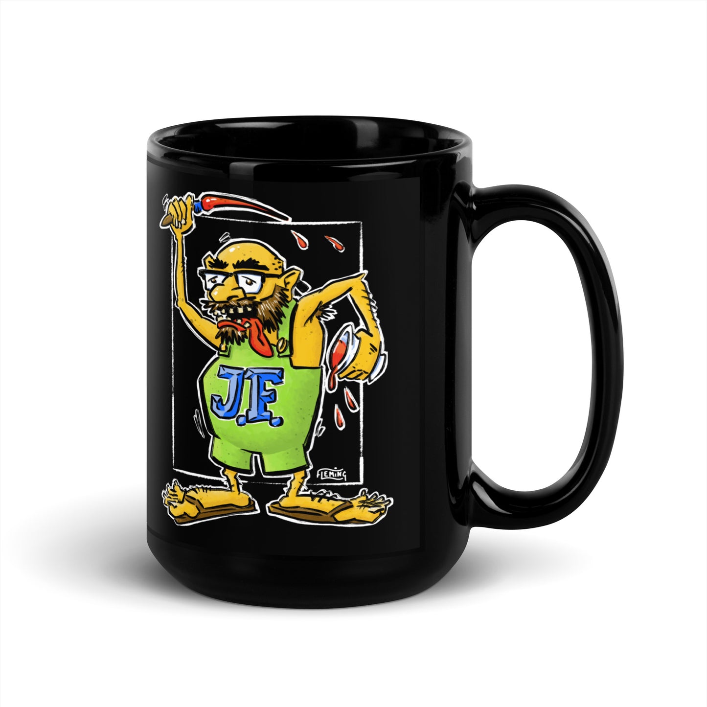 Jack Fink Black Glossy Mug