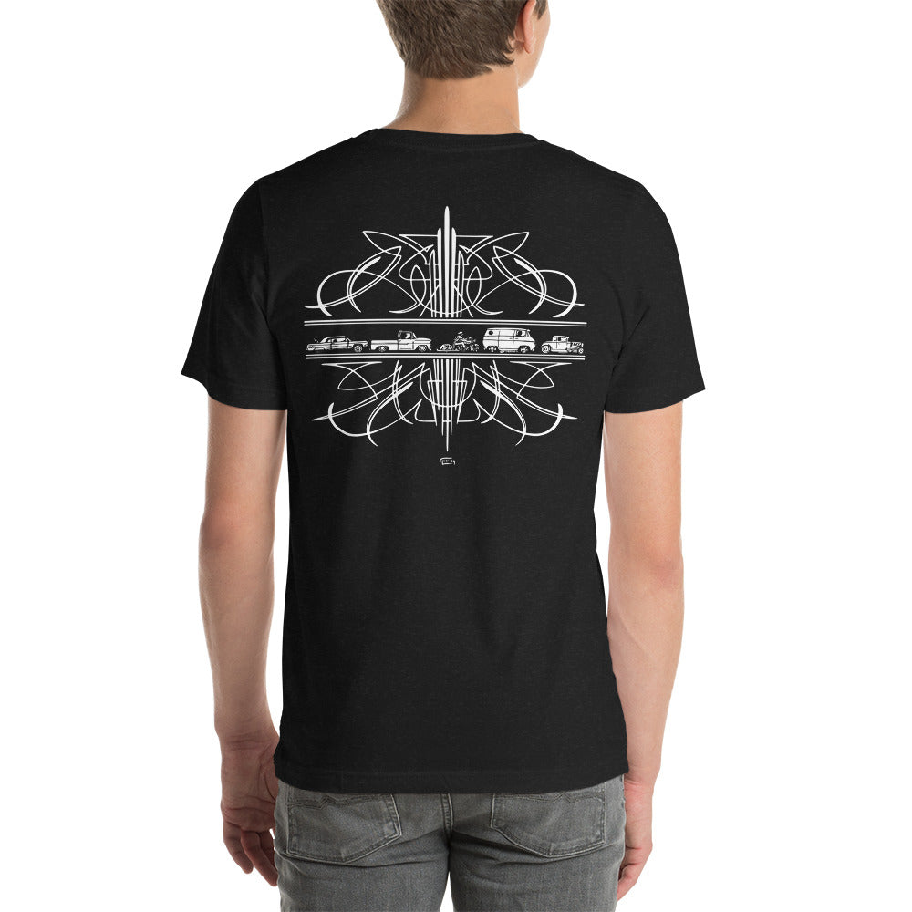 Pinstriped Unisex t-shirt