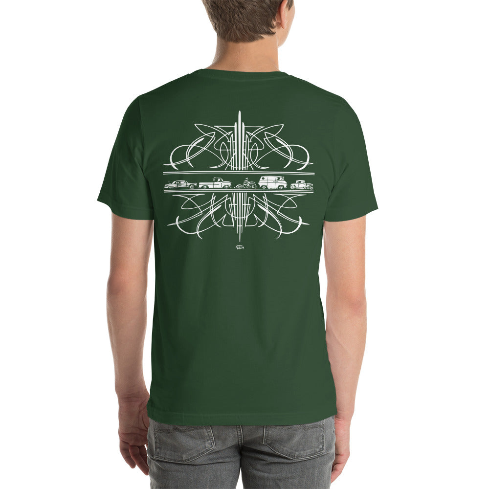 Pinstriped Unisex t-shirt