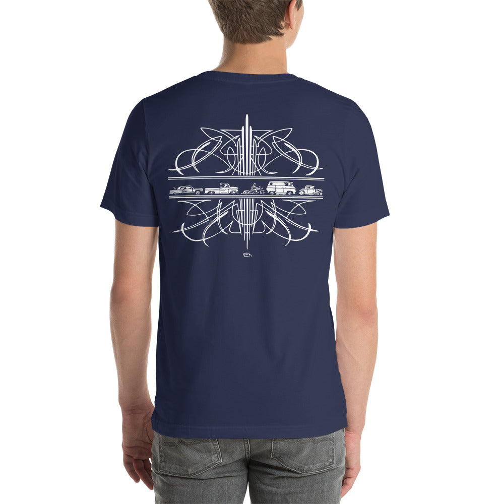 Pinstriped Unisex t-shirt