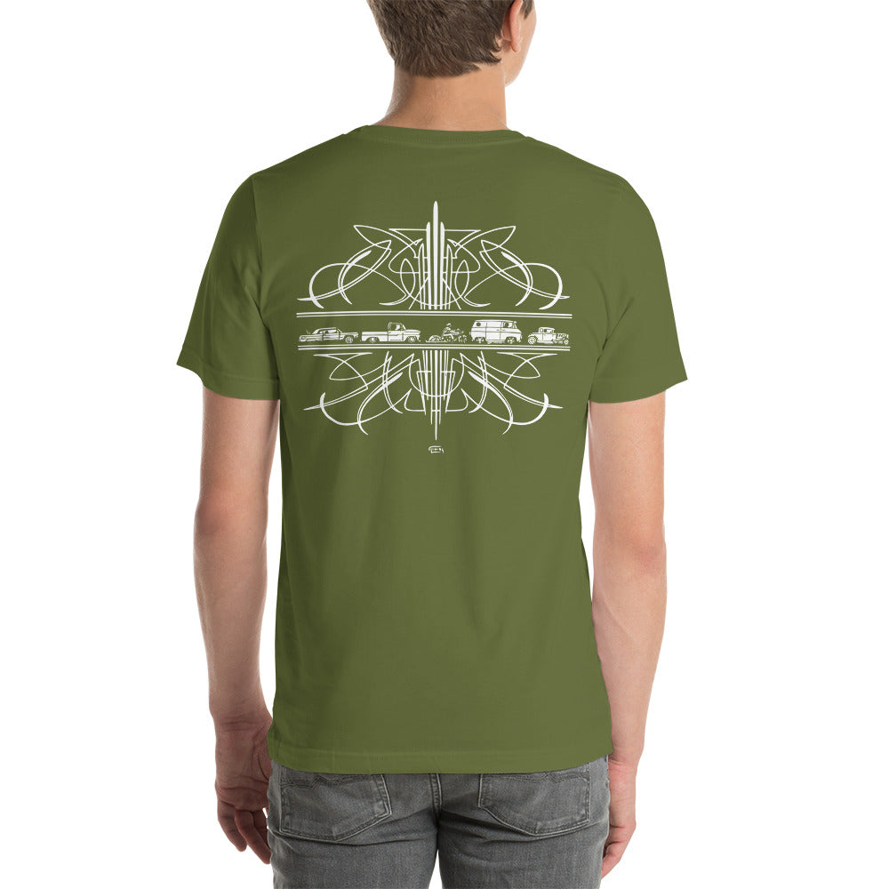 Pinstriped Unisex t-shirt