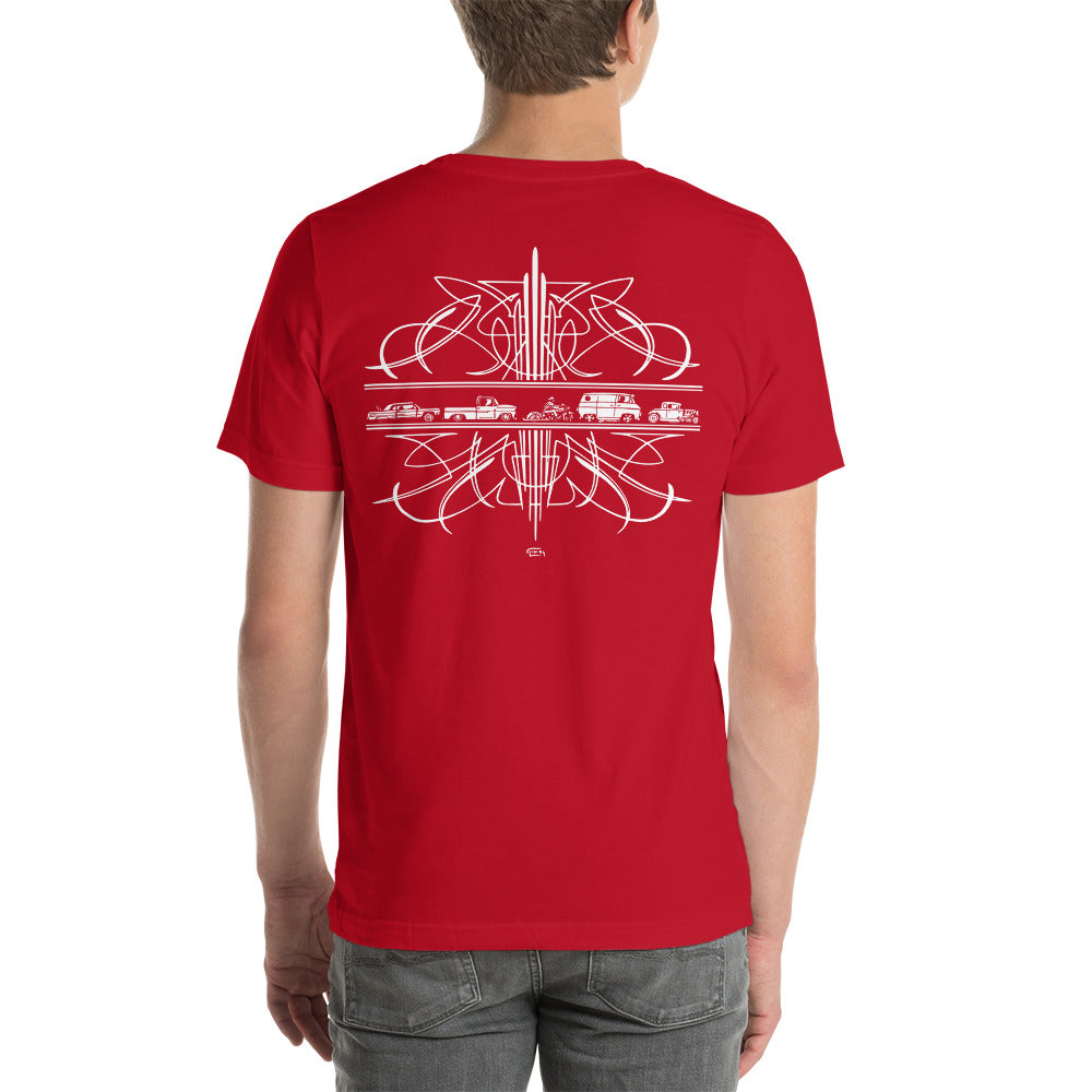 Pinstriped Unisex t-shirt