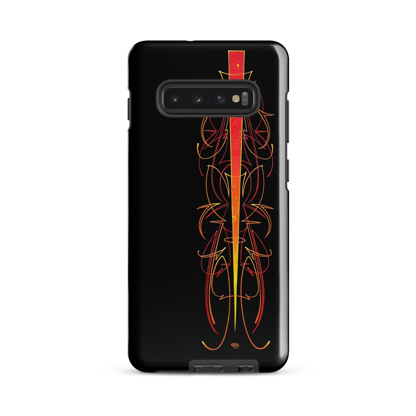 Red Pinstriped Tough case for Samsung®