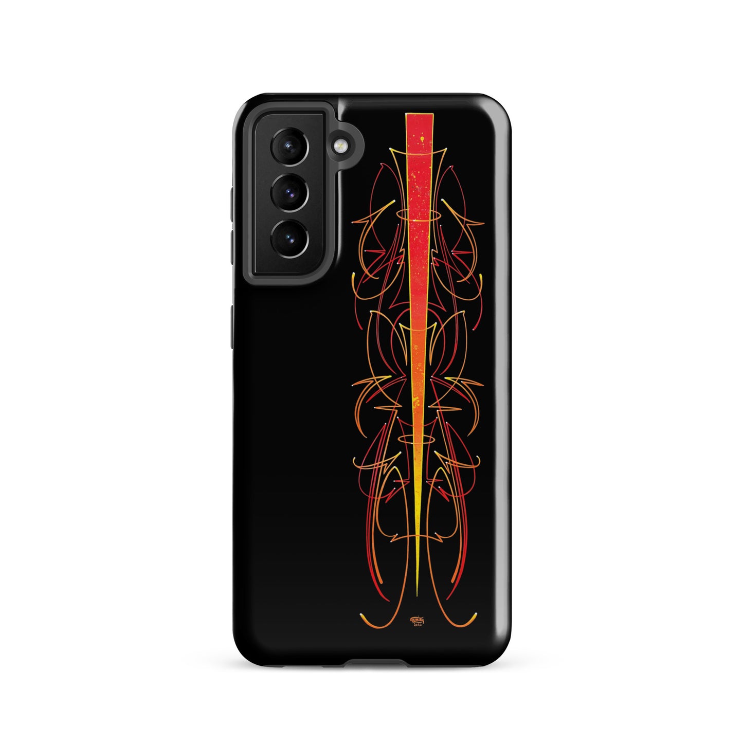 Red Pinstriped Tough case for Samsung®