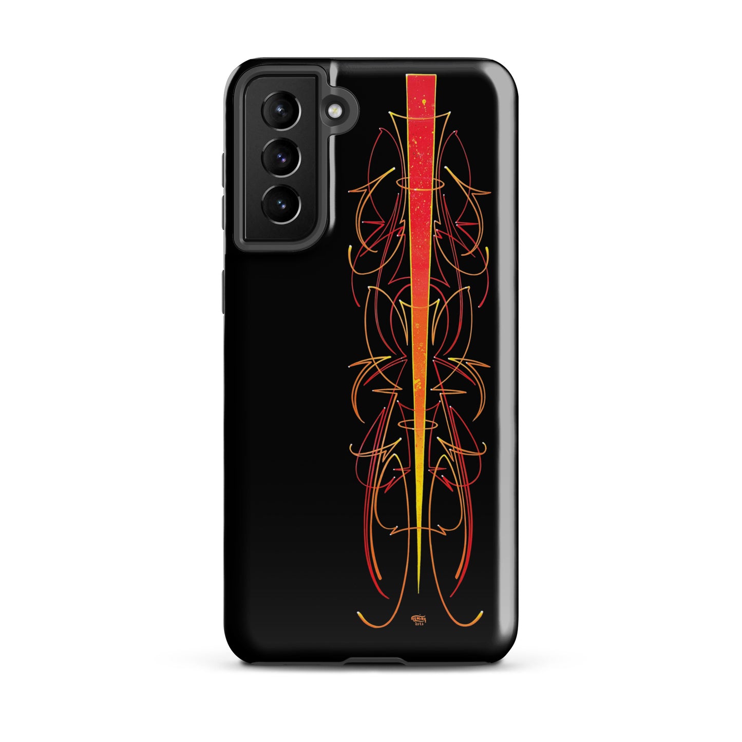 Red Pinstriped Tough case for Samsung®