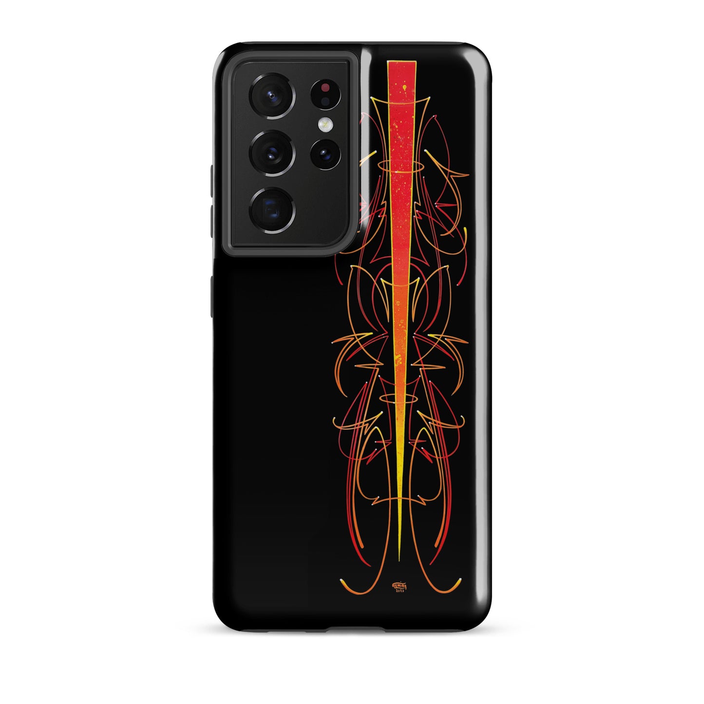 Red Pinstriped Tough case for Samsung®