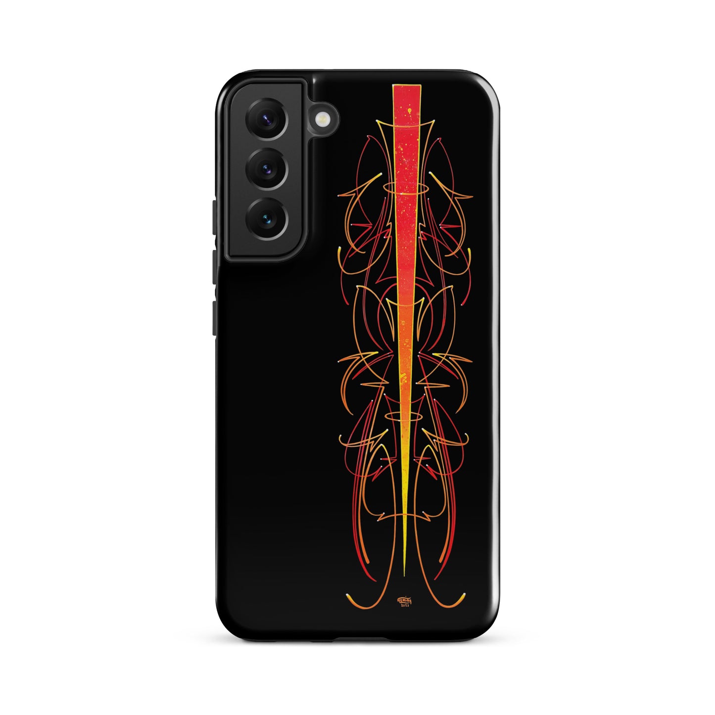 Red Pinstriped Tough case for Samsung®